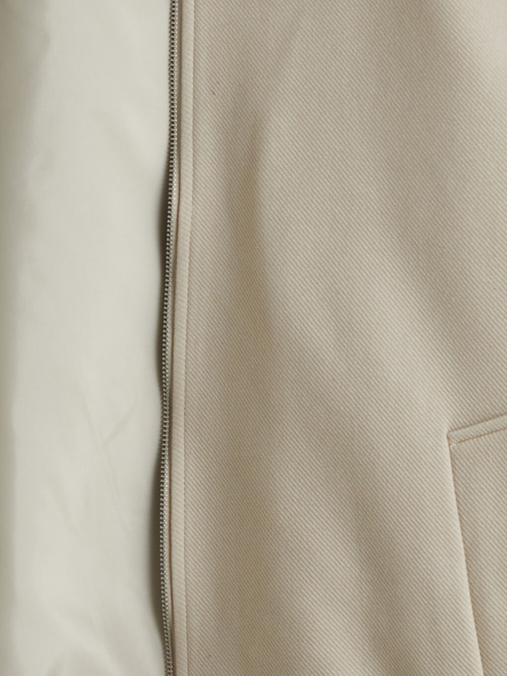 Bej Standart Kalıp Gömlek Yaka Erkek Mont-6