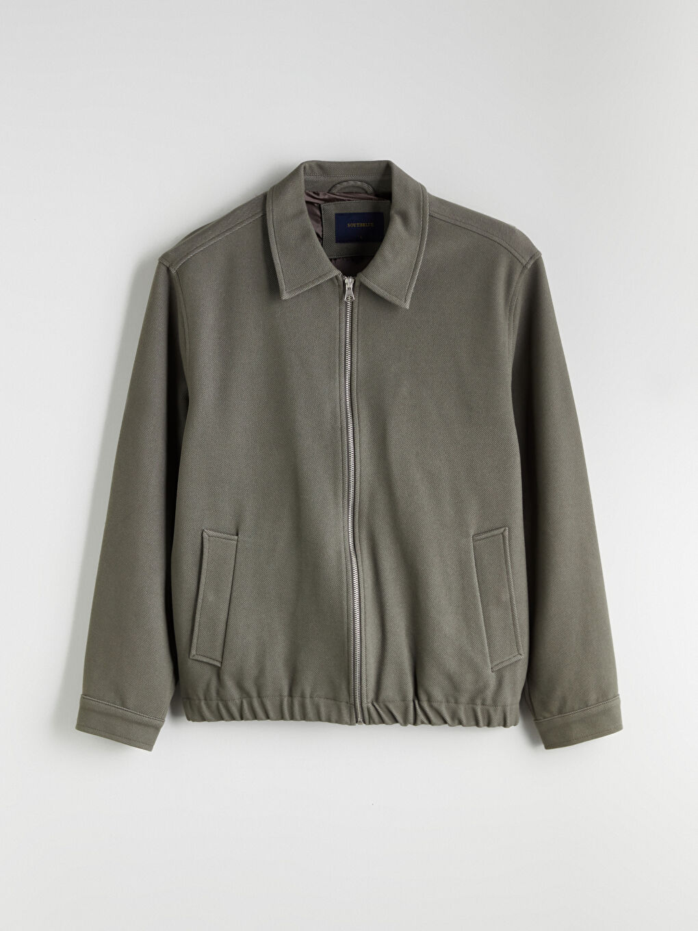 Yeşil Standart Kalıp Gömlek Yaka Erkek Mont-5