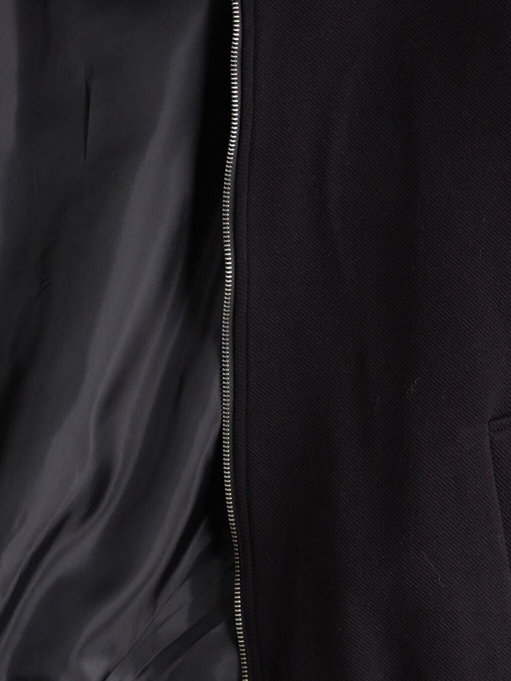 Siyah Standart Kalıp Gömlek Yaka Erkek Mont-7