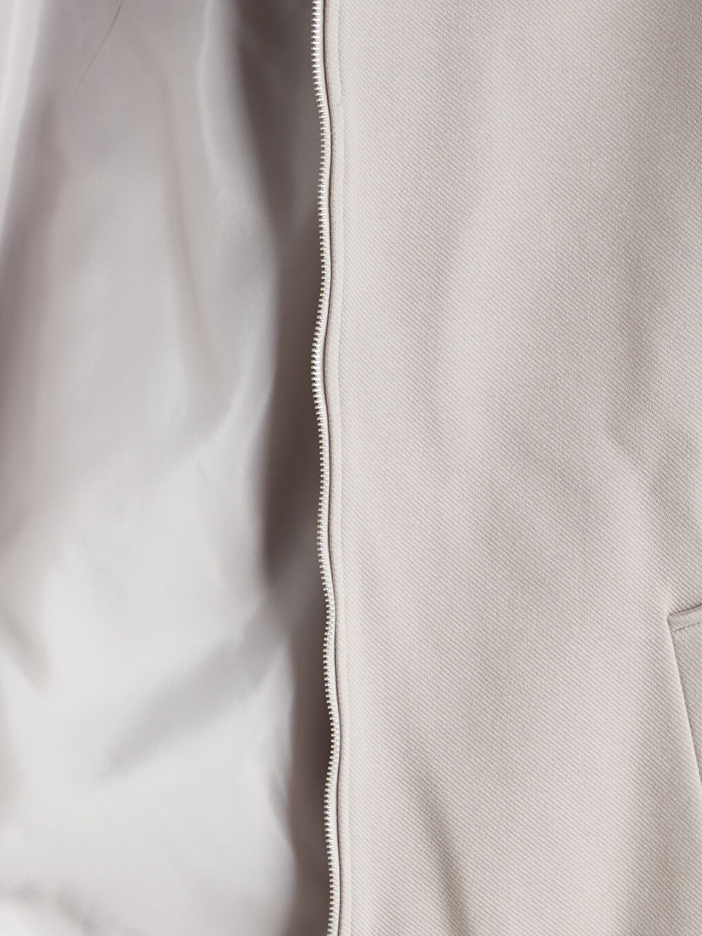 Bej Standart Kalıp Gömlek Yaka Erkek Mont-6