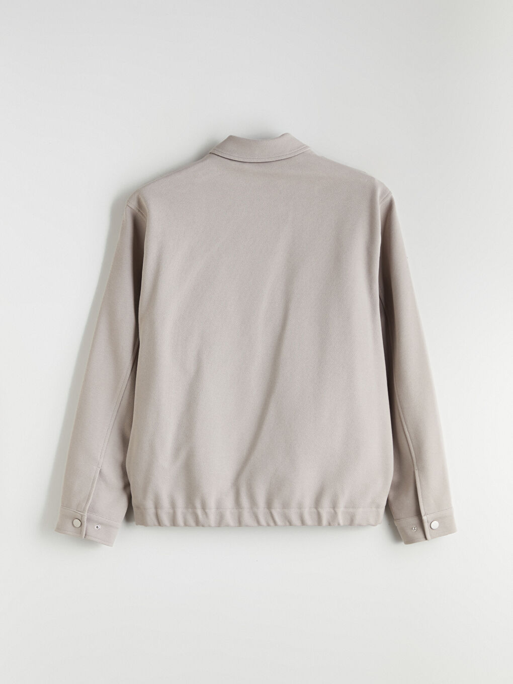 Bej Standart Kalıp Gömlek Yaka Erkek Mont-7