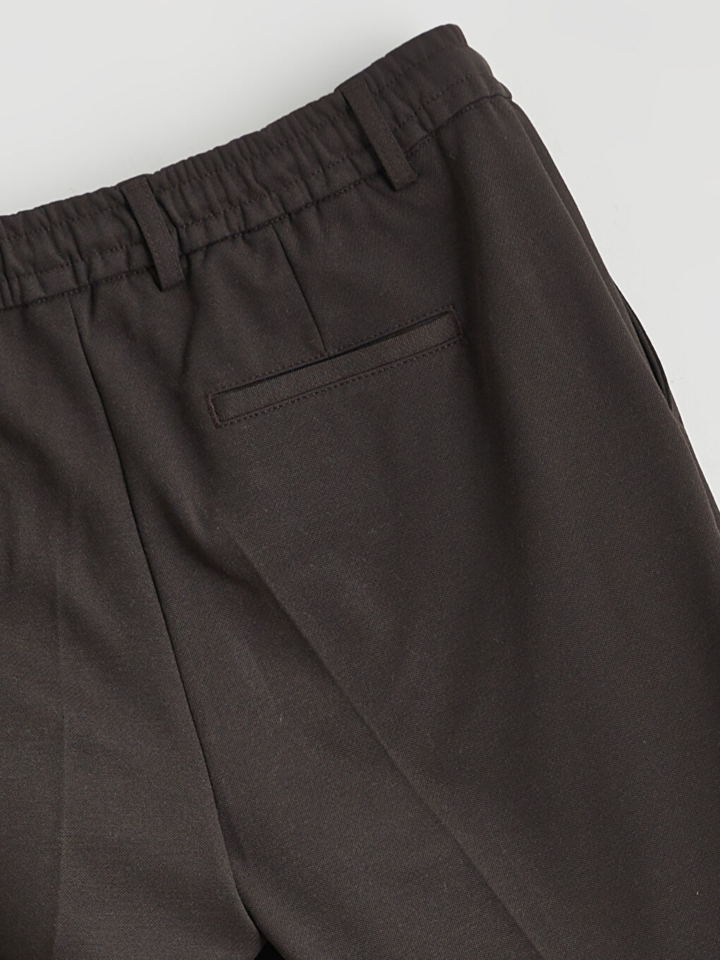 Kahverengi Standart Kalıp Erkek Pantolon-5