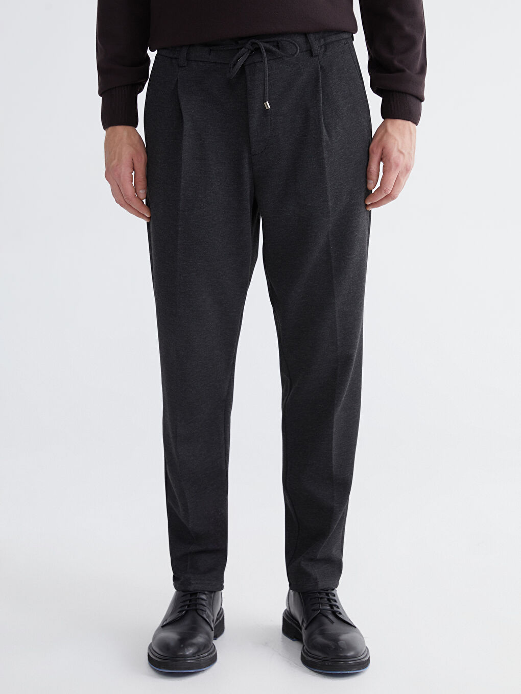 Antrasit Standart Kalıp Erkek Pantolon-1