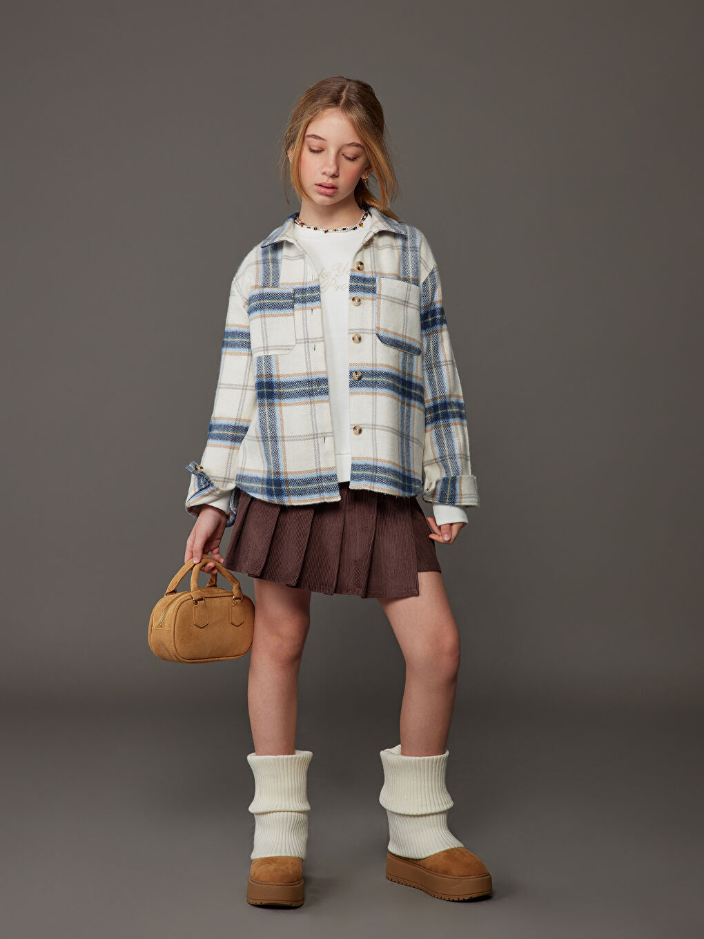 Plaid Girls' Shirt-1