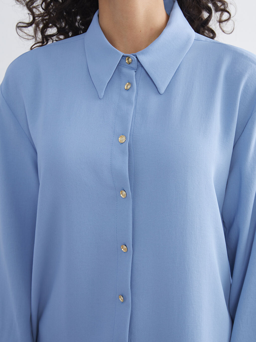 LCW Modest Women's Shirt Tunic -W5GQ15Z8-DG7