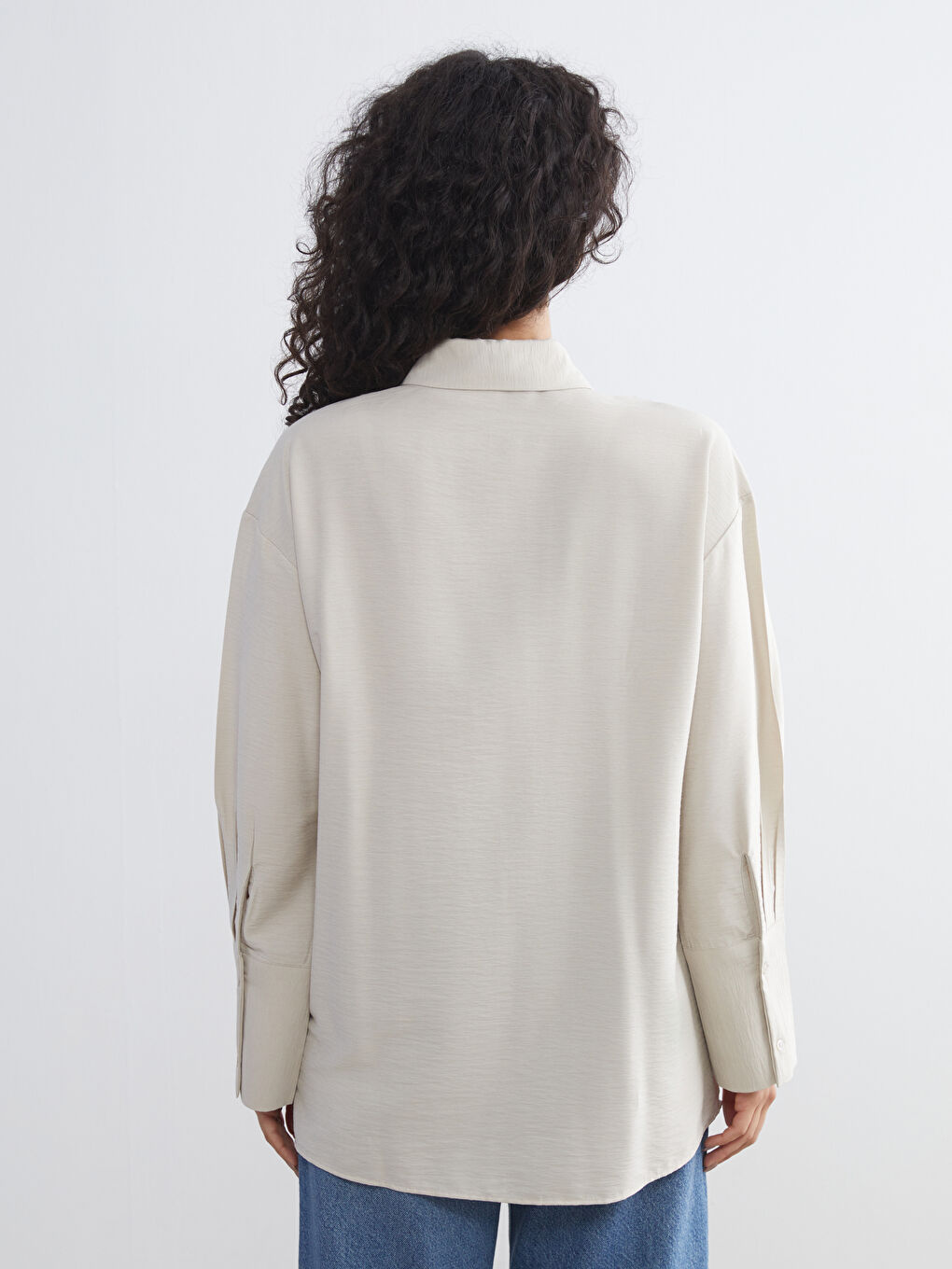 LCW Modest Textured Women's Shirt Tunic -W5GQ16Z8-JRB