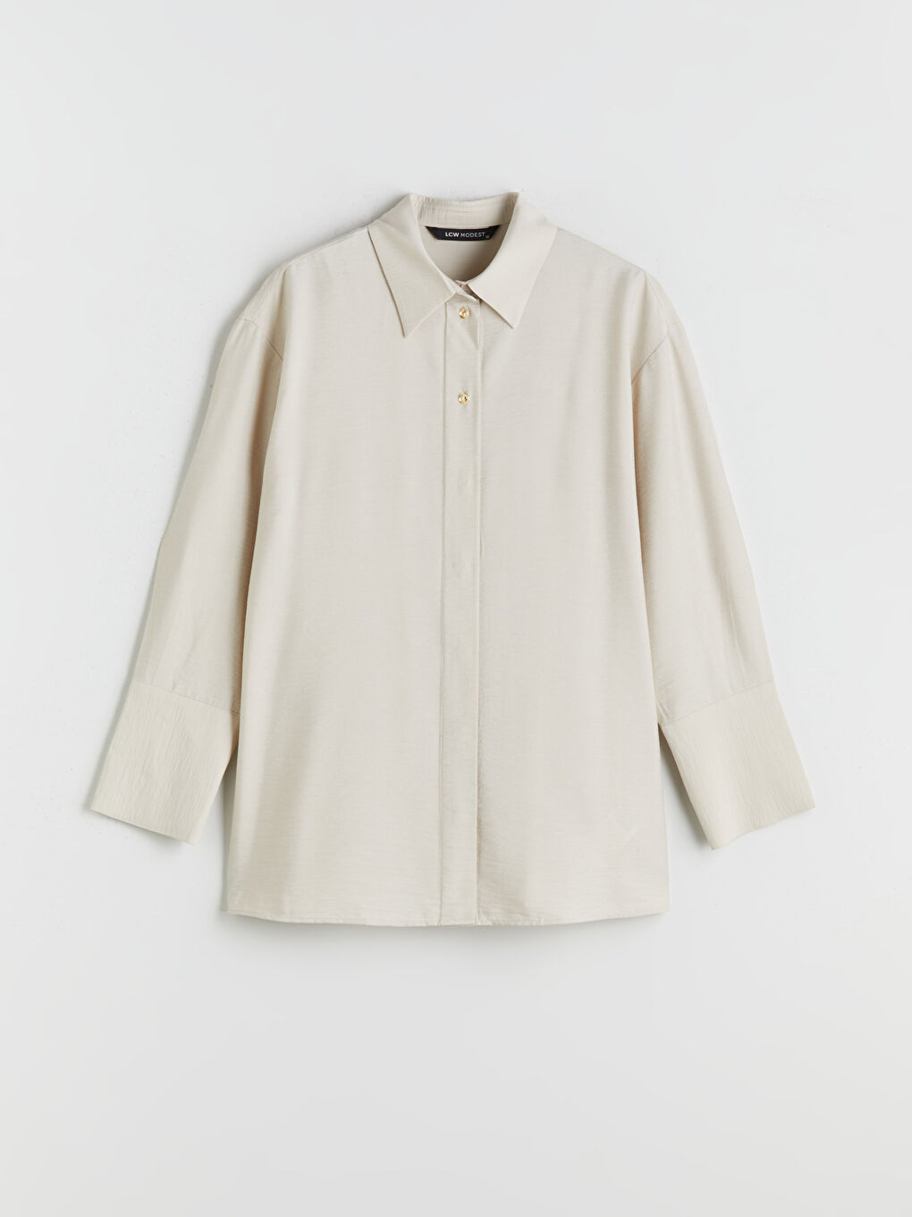 LCW Modest Textured Women's Shirt Tunic -W5GQ16Z8-JRB