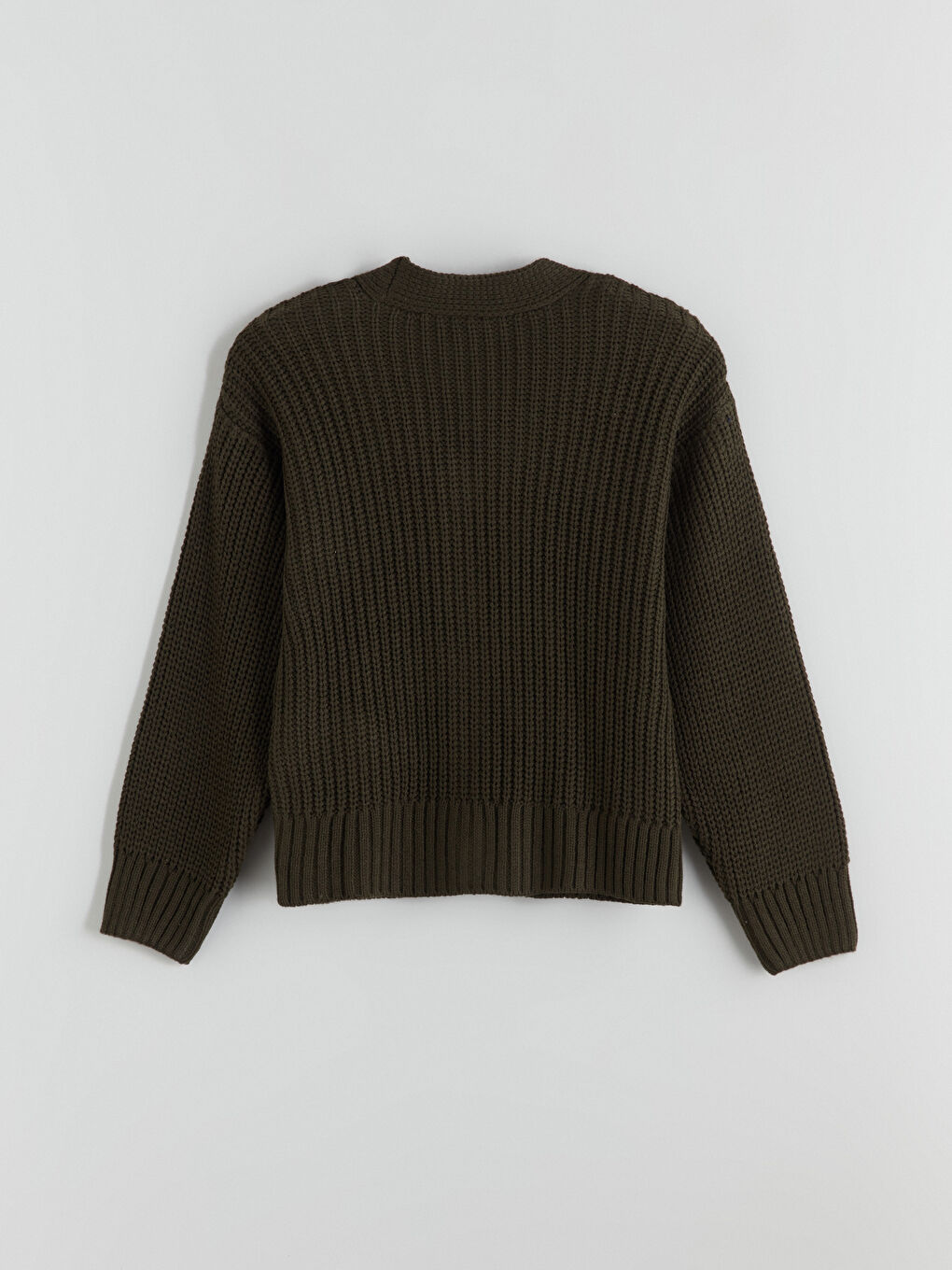 V Neck Girls' Knitwear Cardigan-2