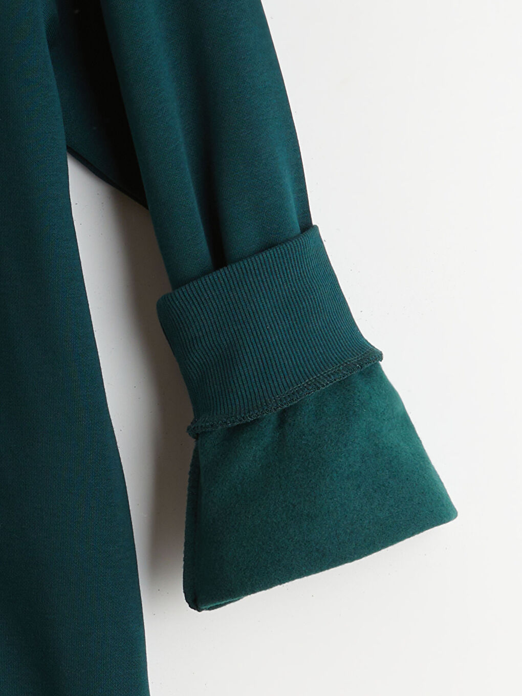 Petrol Polo Yaka Baskılı Erkek Kalın Sweatshirt-5