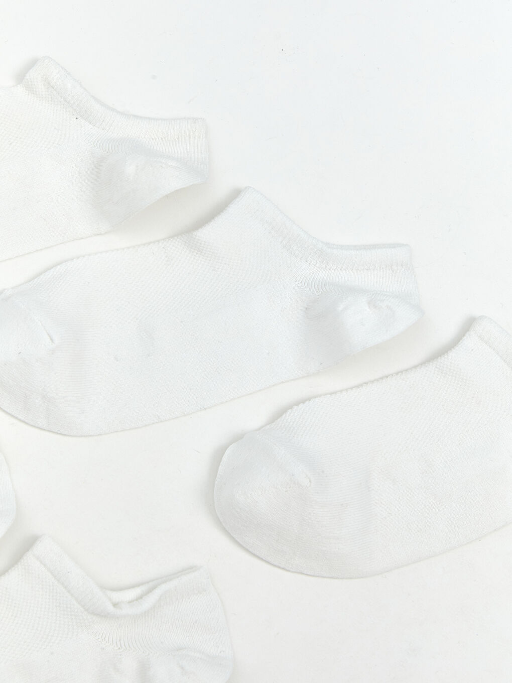 Beyaz Erkek Patik Çorap 5'li-2