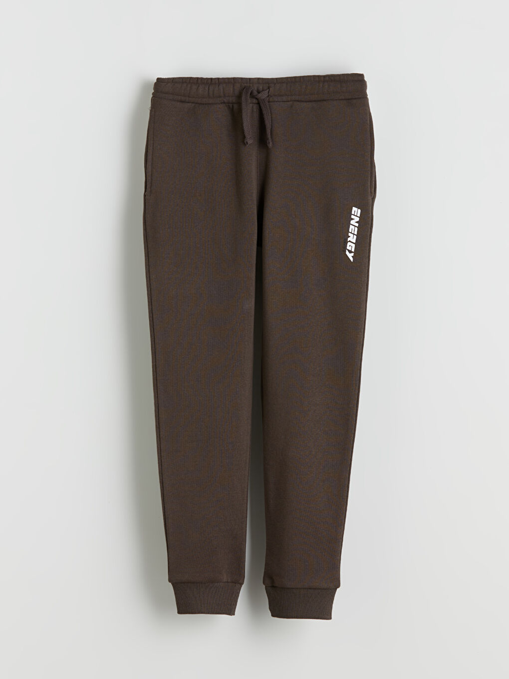 Kahverengi Beli Lastikli Erkek Çocuk Jogger  Eşofman Altı