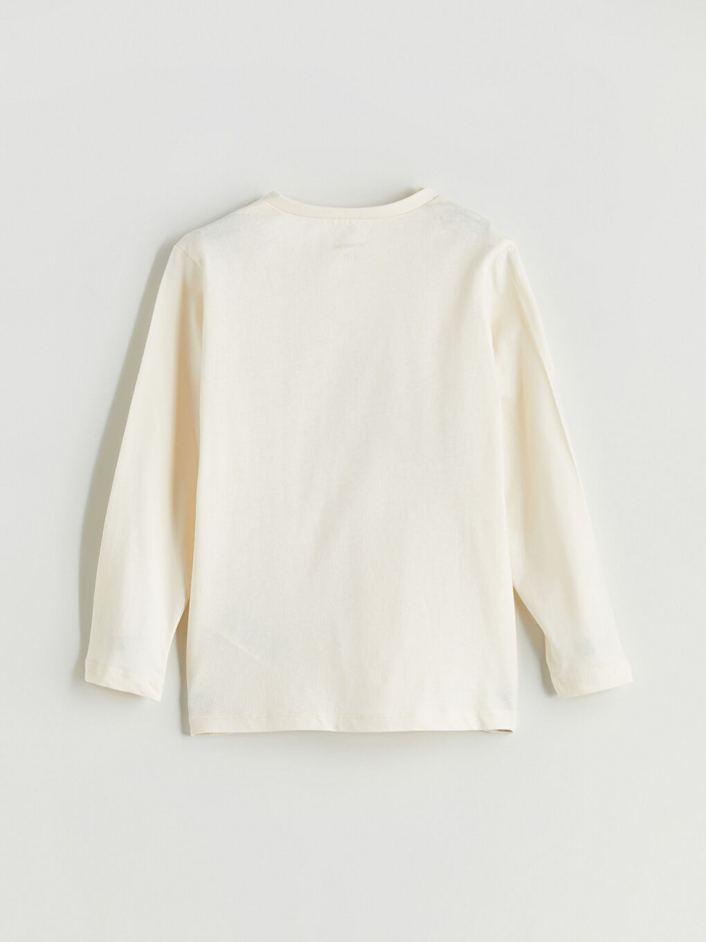 Ekru Baskılı Erkek Çocuk Pijama Üst-1