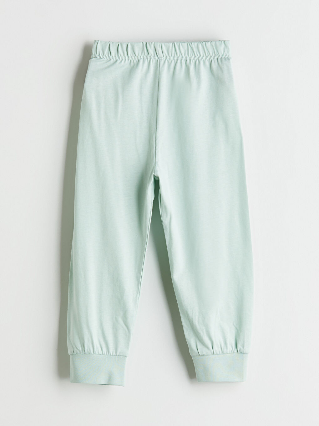 Yeşil Beli Lastikli Erkek Çocuk Pijama Alt