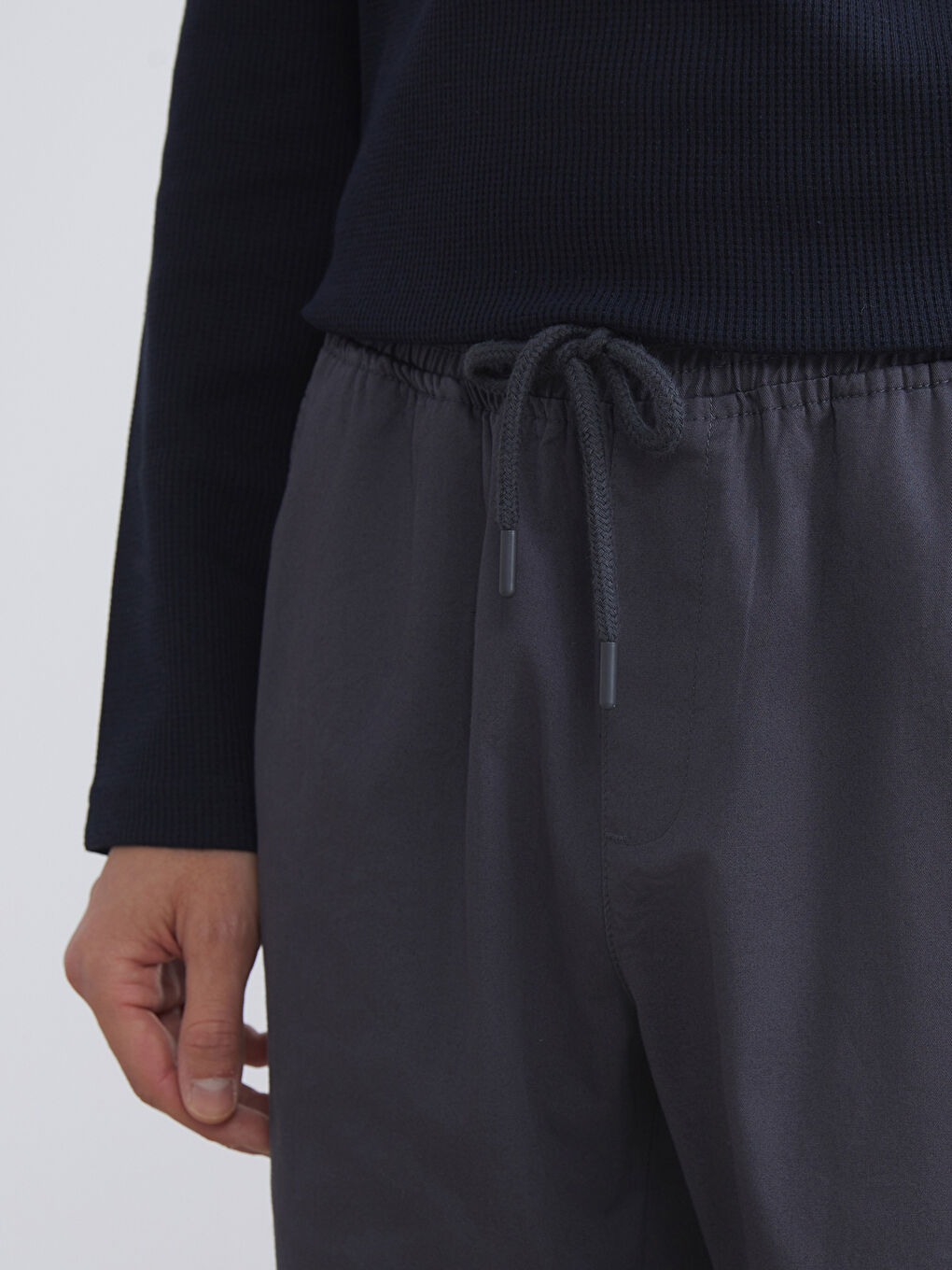 Antrasit Standart Kalıp Erkek Pantolon-2