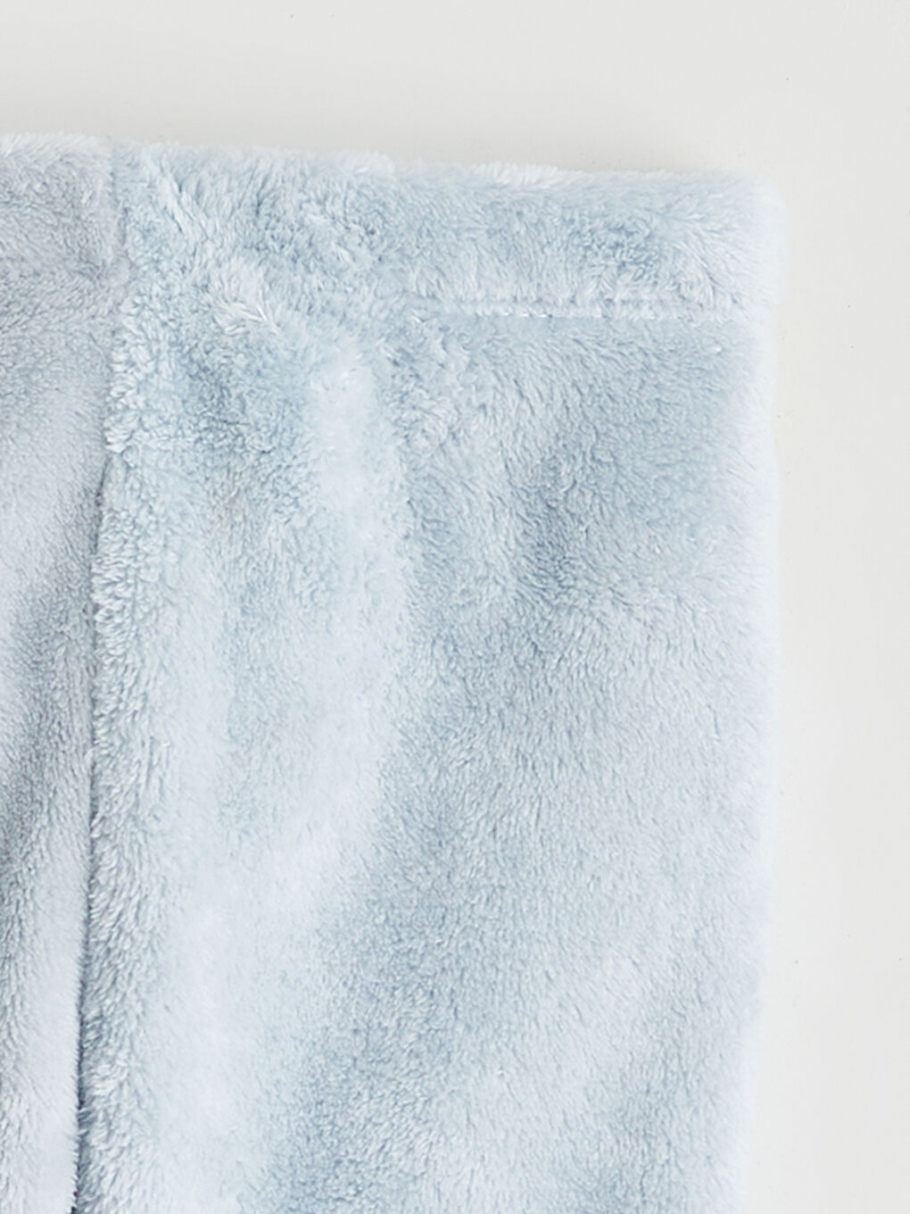 Mavi Beli Lastikli Erkek Bebek Pelüş Jogger Pantolon-2