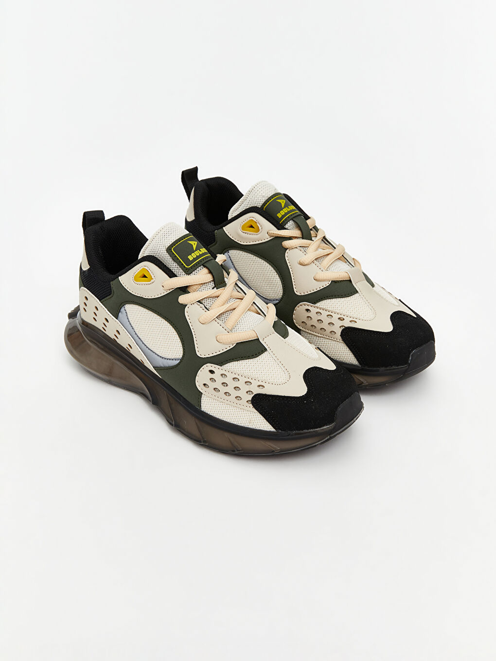 Bej Bağcıklı Erkek Çocuk Spor Ayakkabı