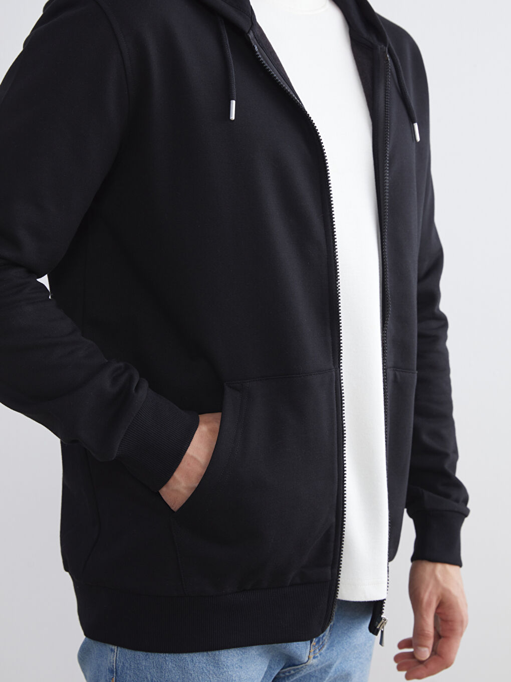 Hooded Men's Zip-Up Sweatshirt-5