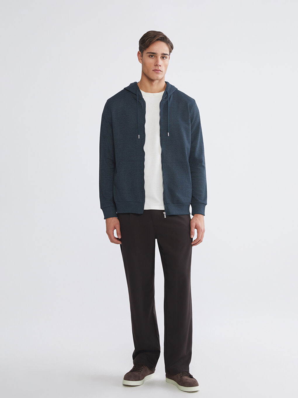 Hooded Men's Zip-Up Sweatshirt-1