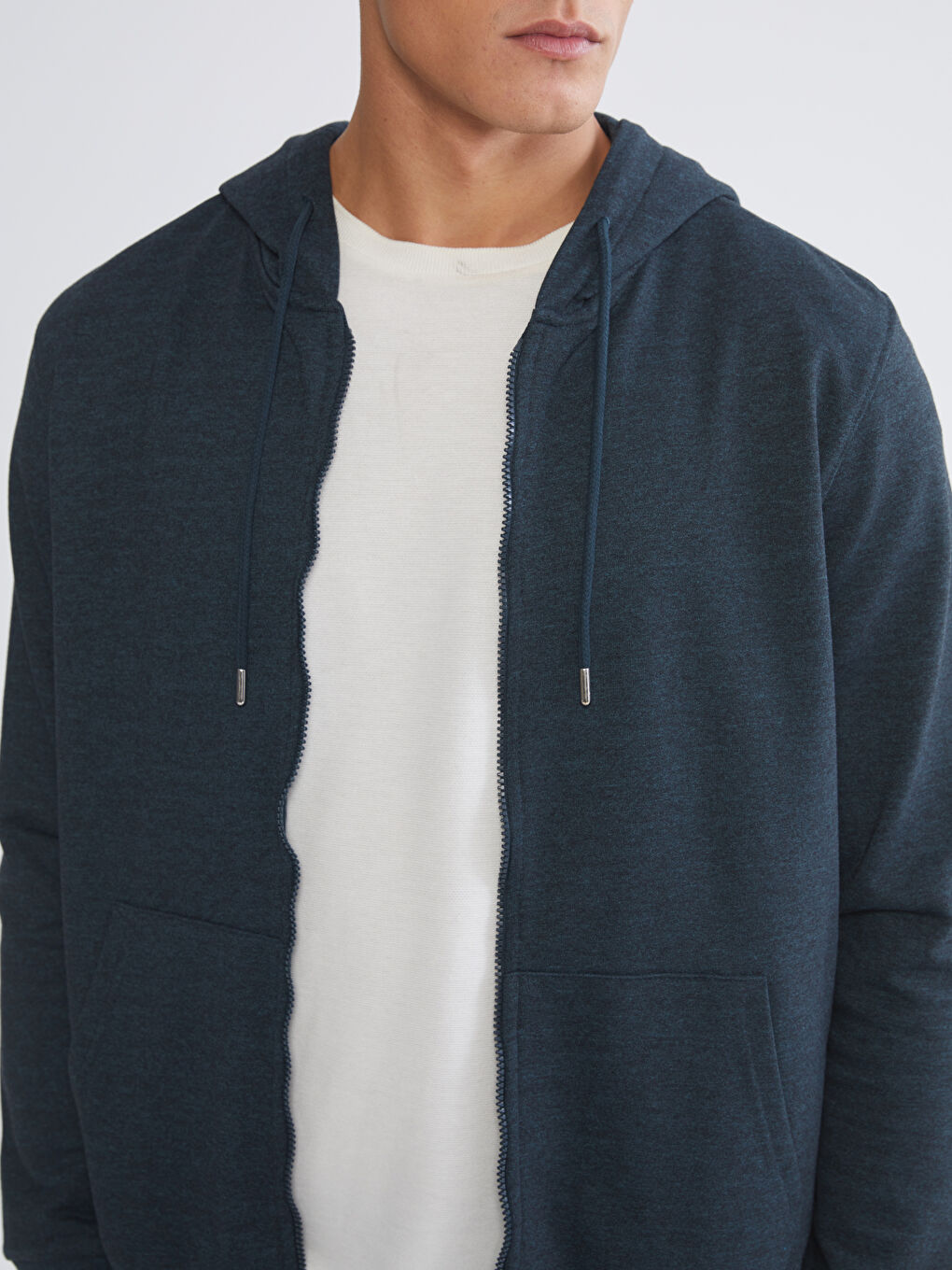 Hooded Men's Zip-Up Sweatshirt-2