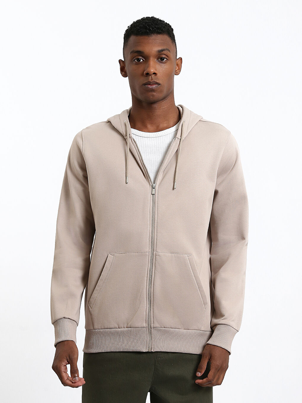 Hooded Men's Zip-Up Sweatshirt-1