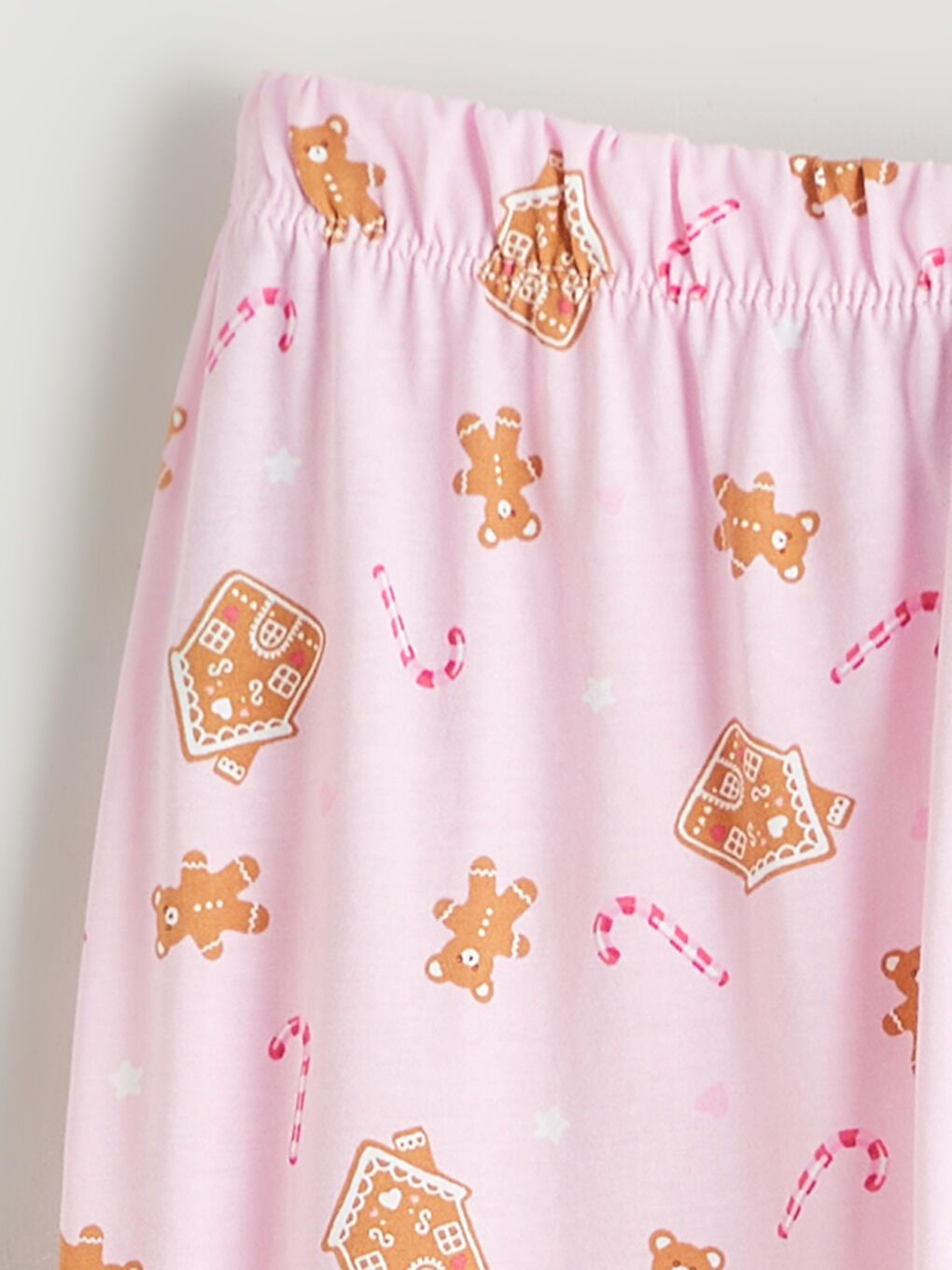 Пижамный комплект с круглым вырезом на новогоднюю тематику для женщин-8