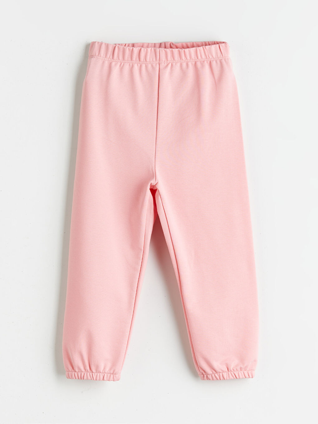 Mercan Beli Lastikli Basic Kız Çocuk Jogger Eşofman Alt