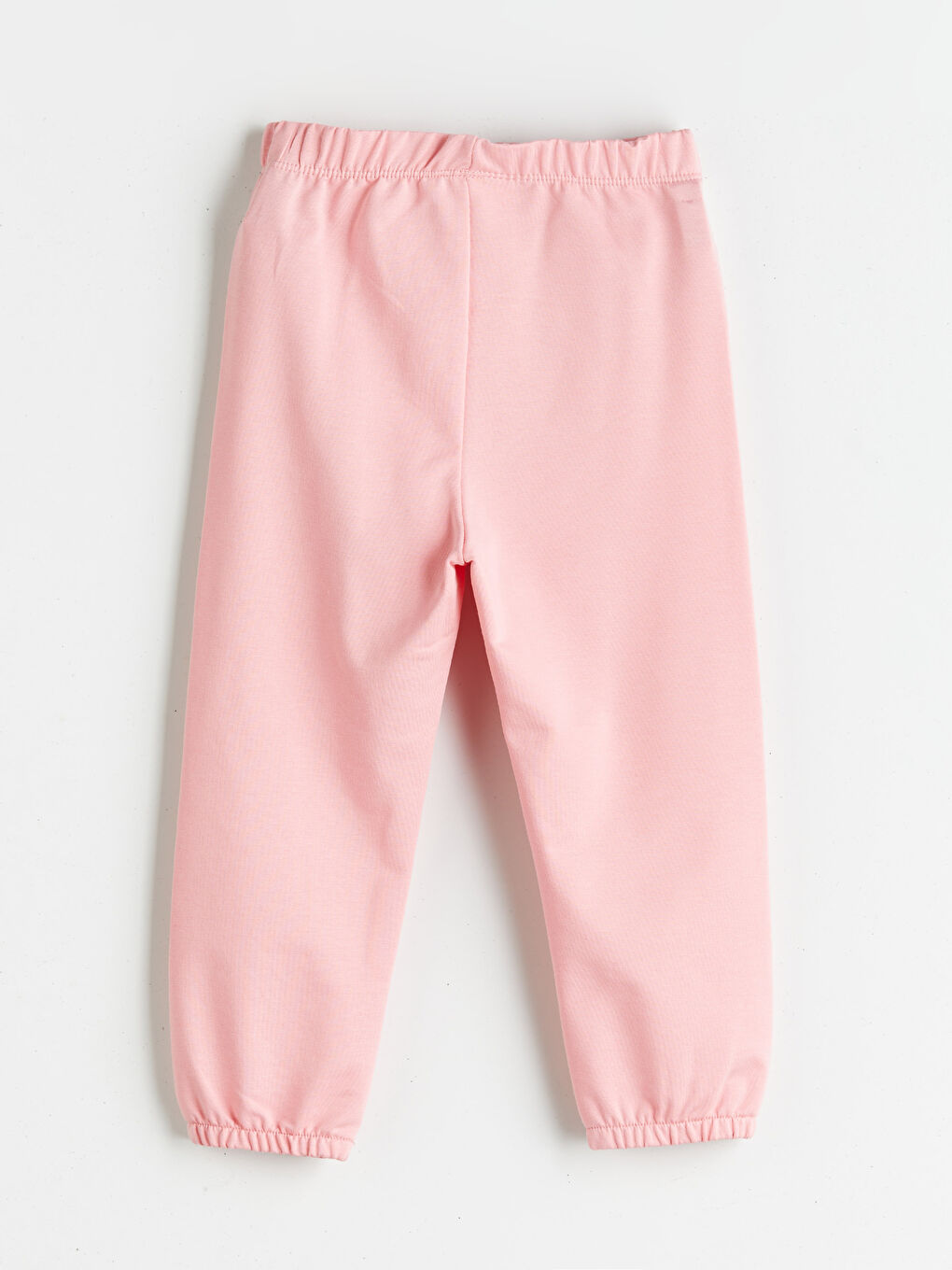 Mercan Beli Lastikli Basic Kız Çocuk Jogger Eşofman Alt-1