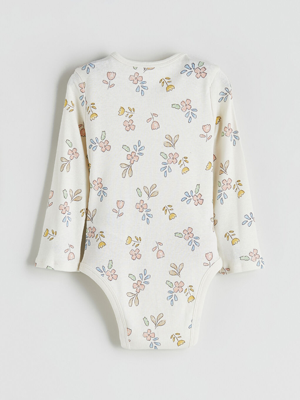 Crew Neck Baby Girls' Snap Bodysuit 2 Pack-3