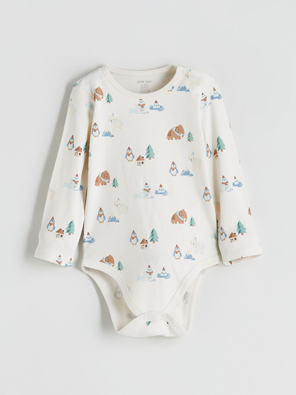 Crew Neck Baby Boy Snap Snap Bodysuit 2 Pack-1