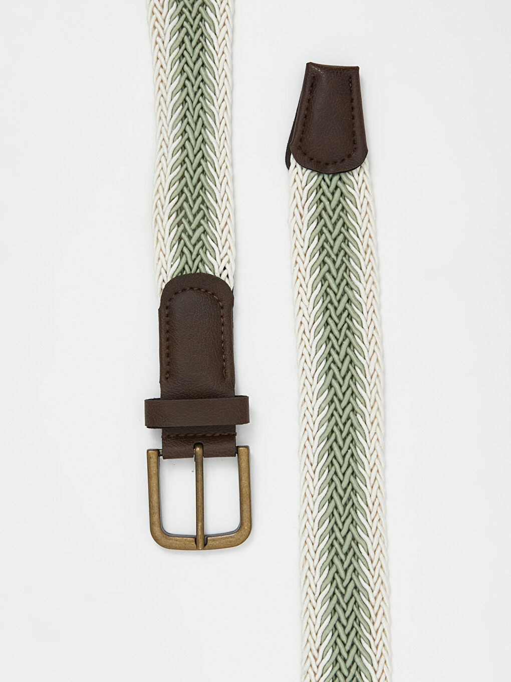 Yeşil Erkek Hasır Örgü Kemer-2