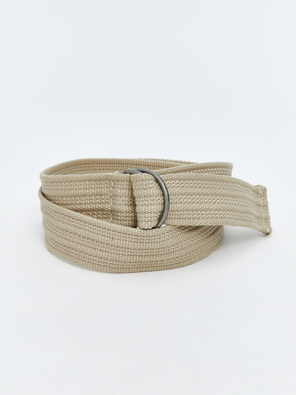 Bej Metal Tokalı Erkek Kemer