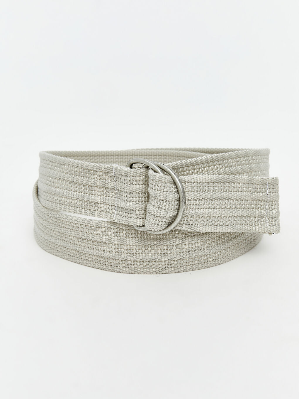 Bej Metal Tokalı Erkek Kemer