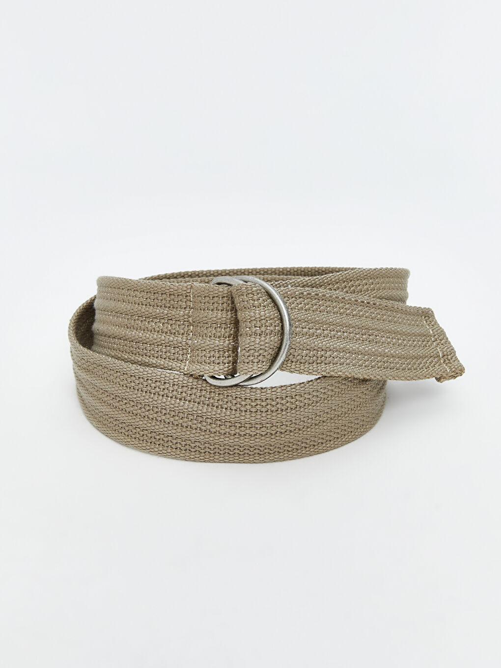 Bej Metal Tokalı Erkek Kemer