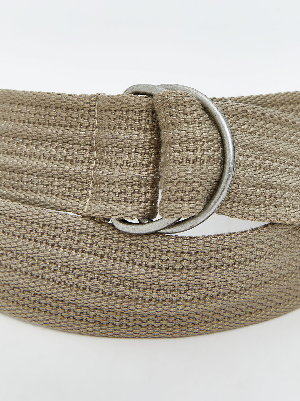 Bej Metal Tokalı Erkek Kemer-3