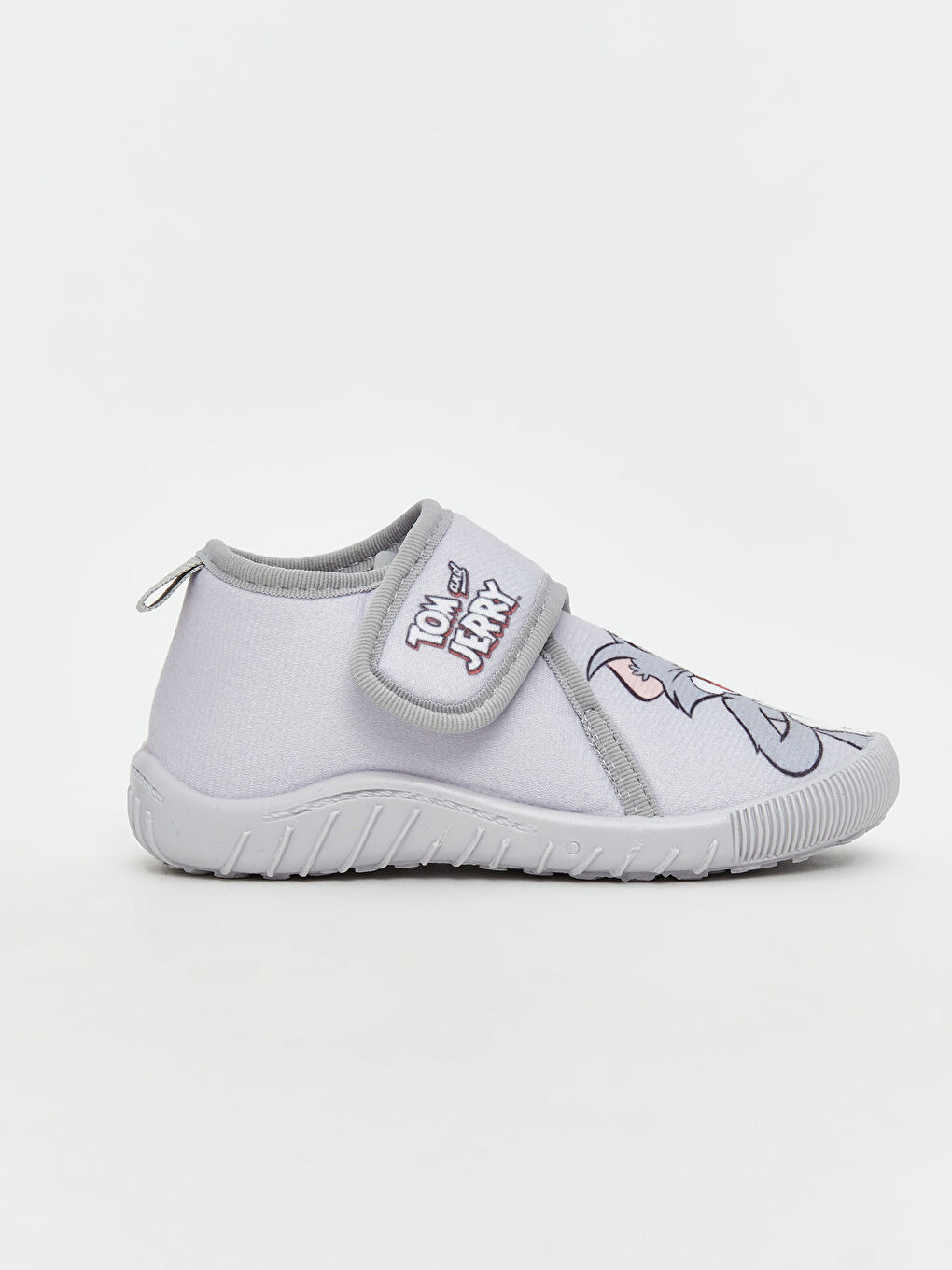 Gri Tom & Jerry Baskılı Erkek Bebek Panduf-1