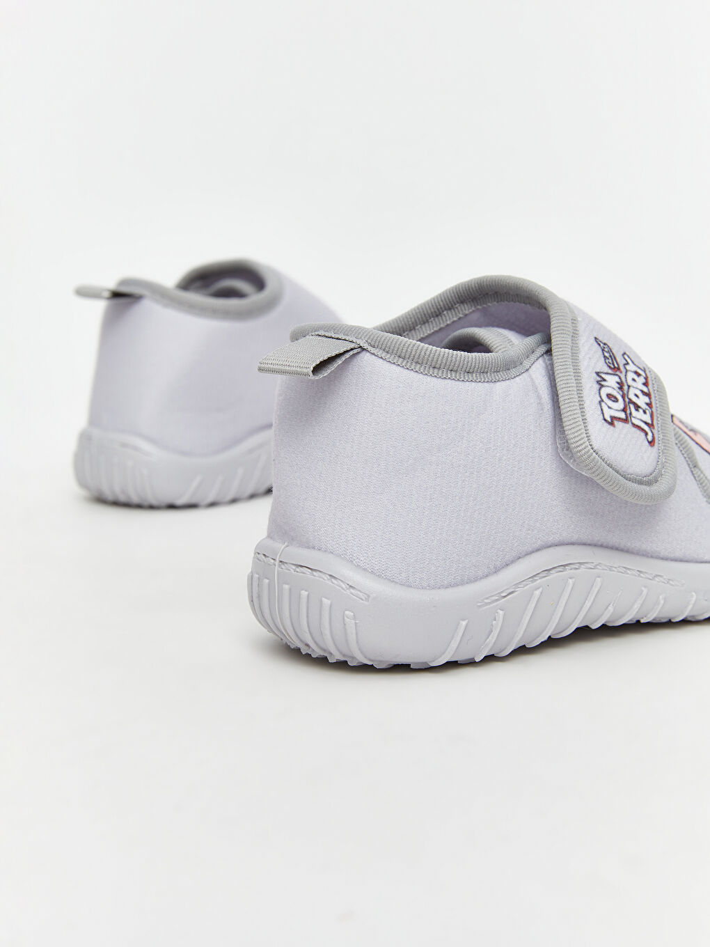 Gri Tom & Jerry Baskılı Erkek Bebek Panduf-4