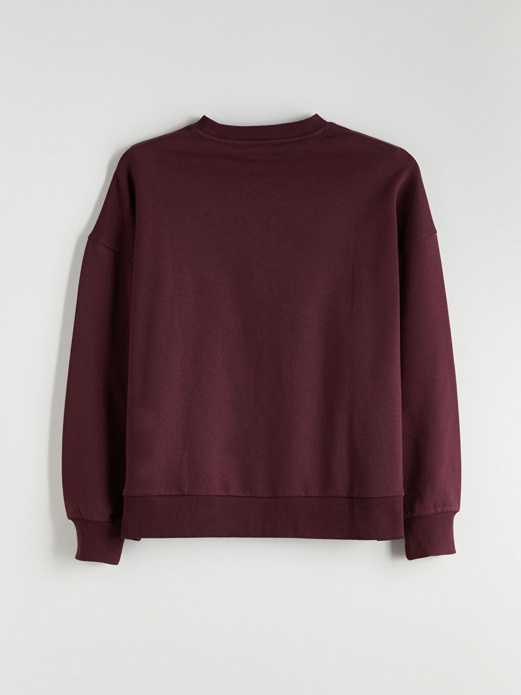 Crew Neck Printed Oversize Women's Thick Sweatshirt-8