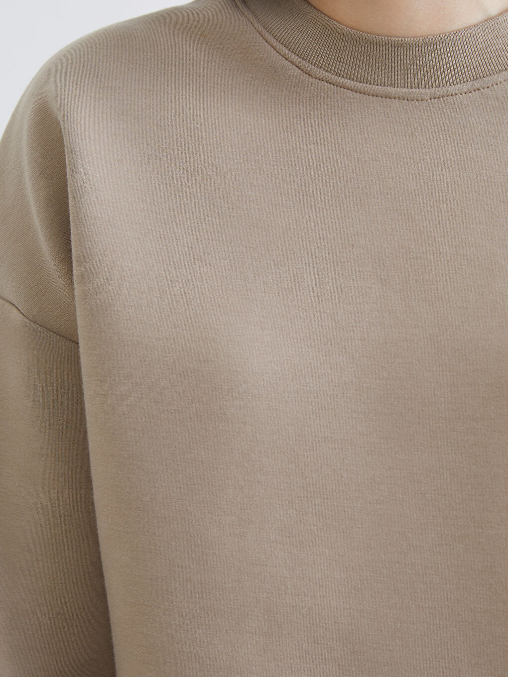 Woman BEIGE Sweatshirt-2
