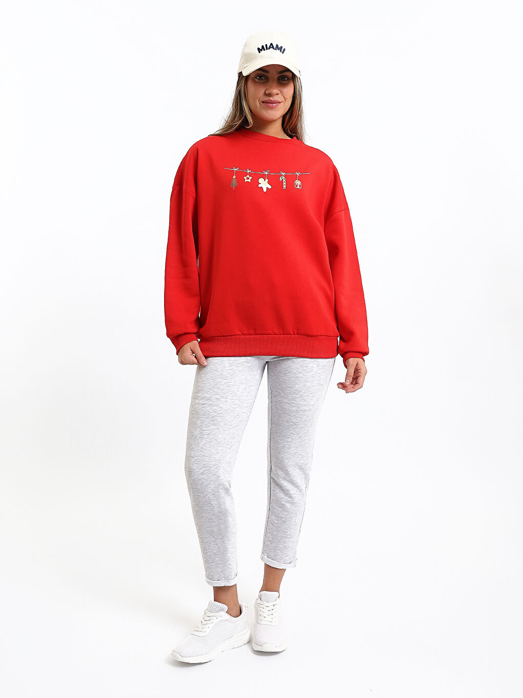 Crew Neck Women's Sweatshirt-1