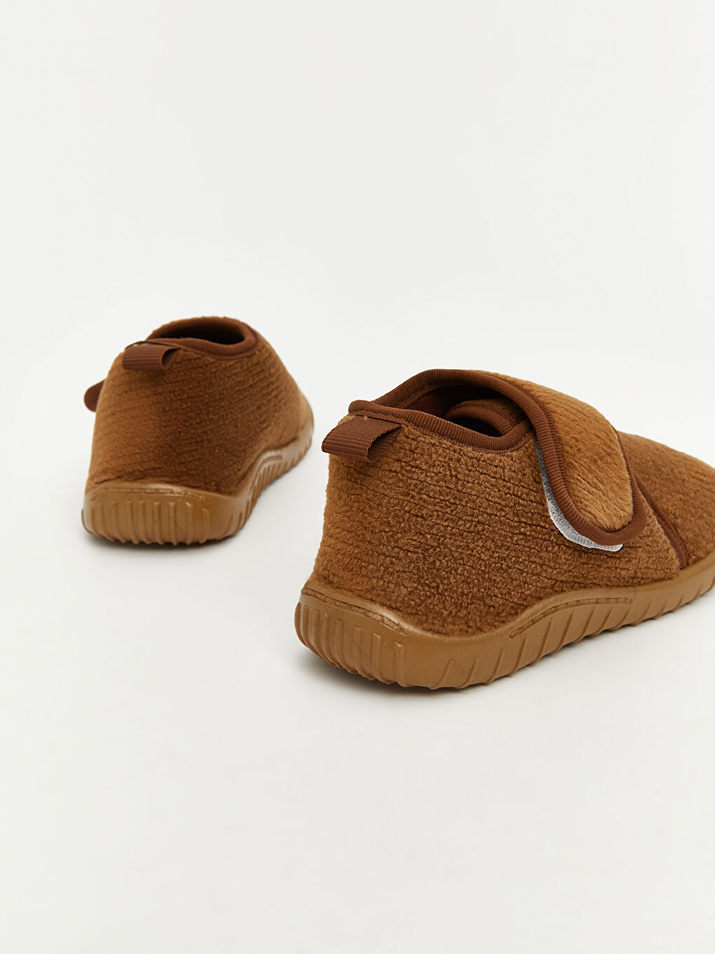 Kahverengi Cırt Cırtlı Erkek Çocuk Panduf-4