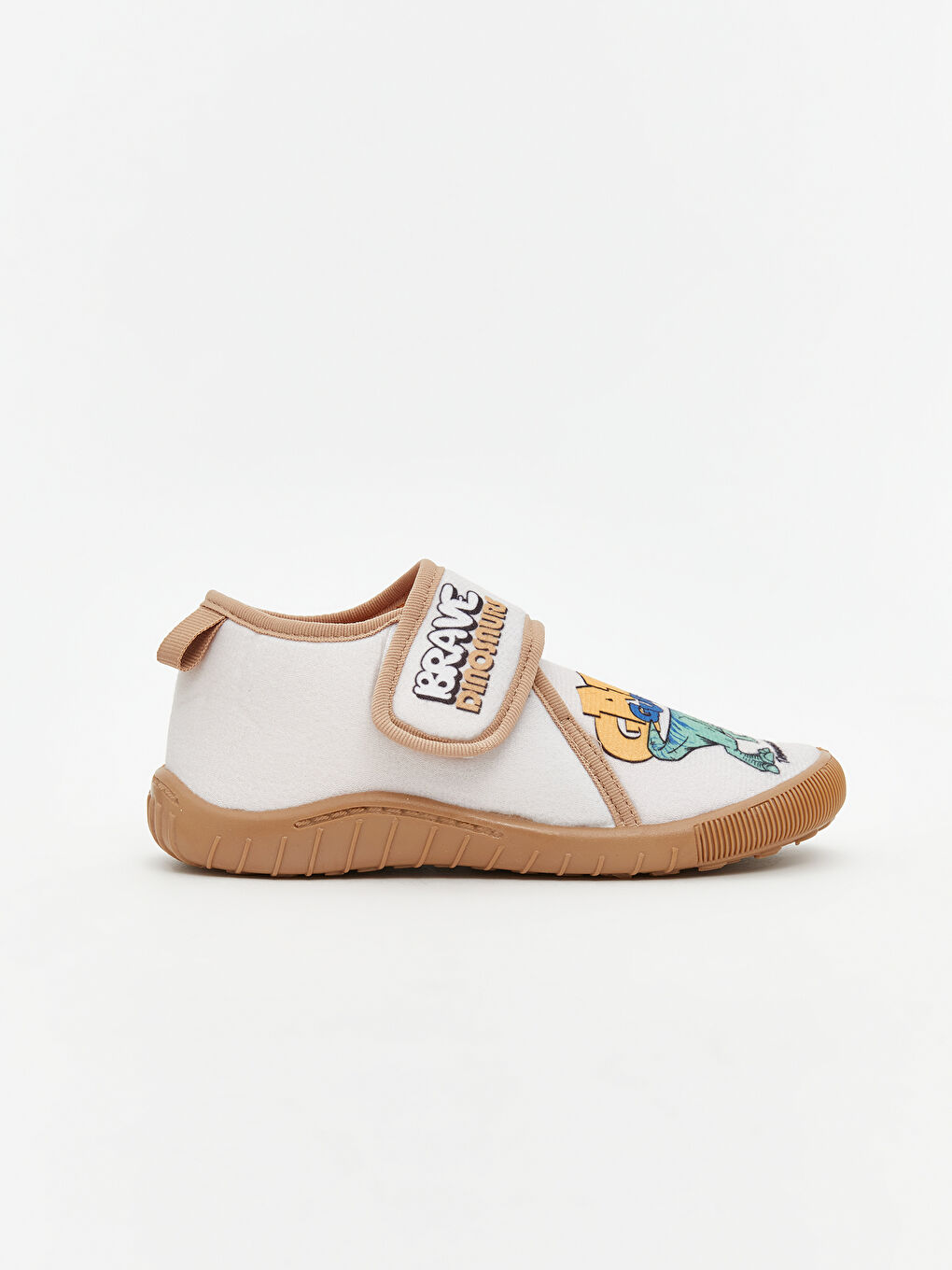 Bej Baskılı Erkek Çocuk Panduf-1