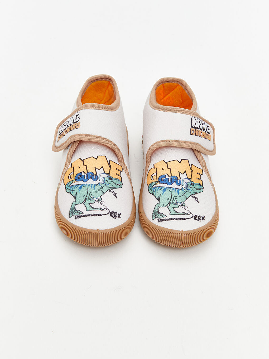 Bej Baskılı Erkek Çocuk Panduf-2