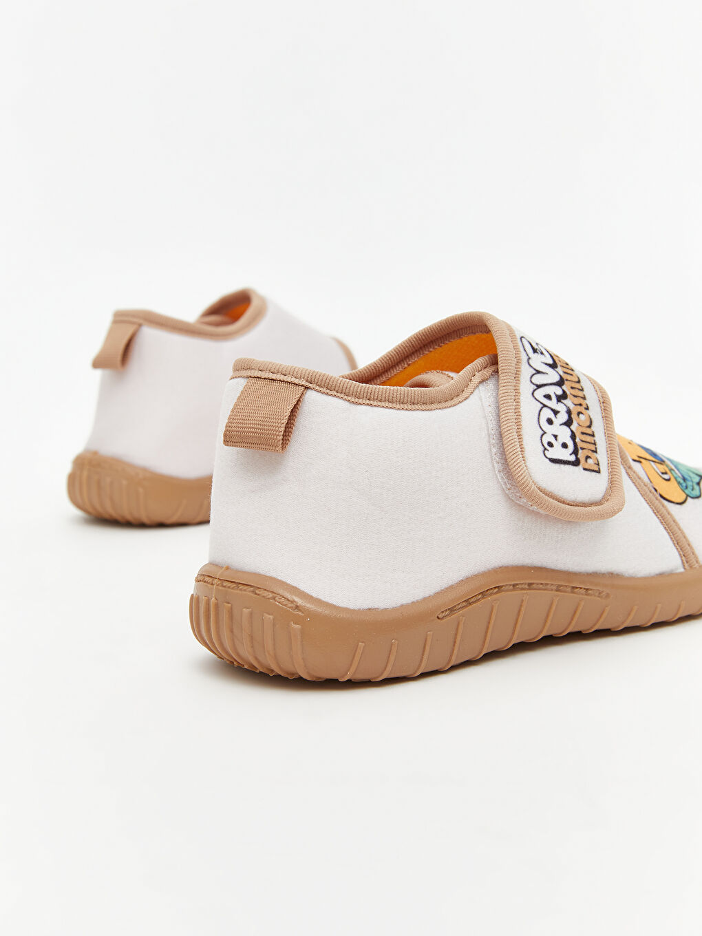 Bej Baskılı Erkek Çocuk Panduf-4