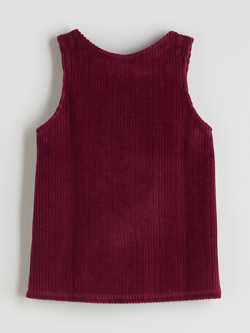 Mürdüm Bisiklet Yaka Kız Çocuk Kadife Elbise-1