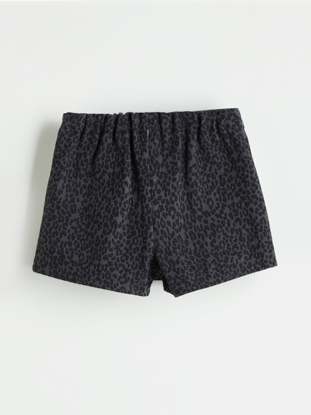 Antrasit Beli Lastikli Kız Çocuk Şort Etek-3