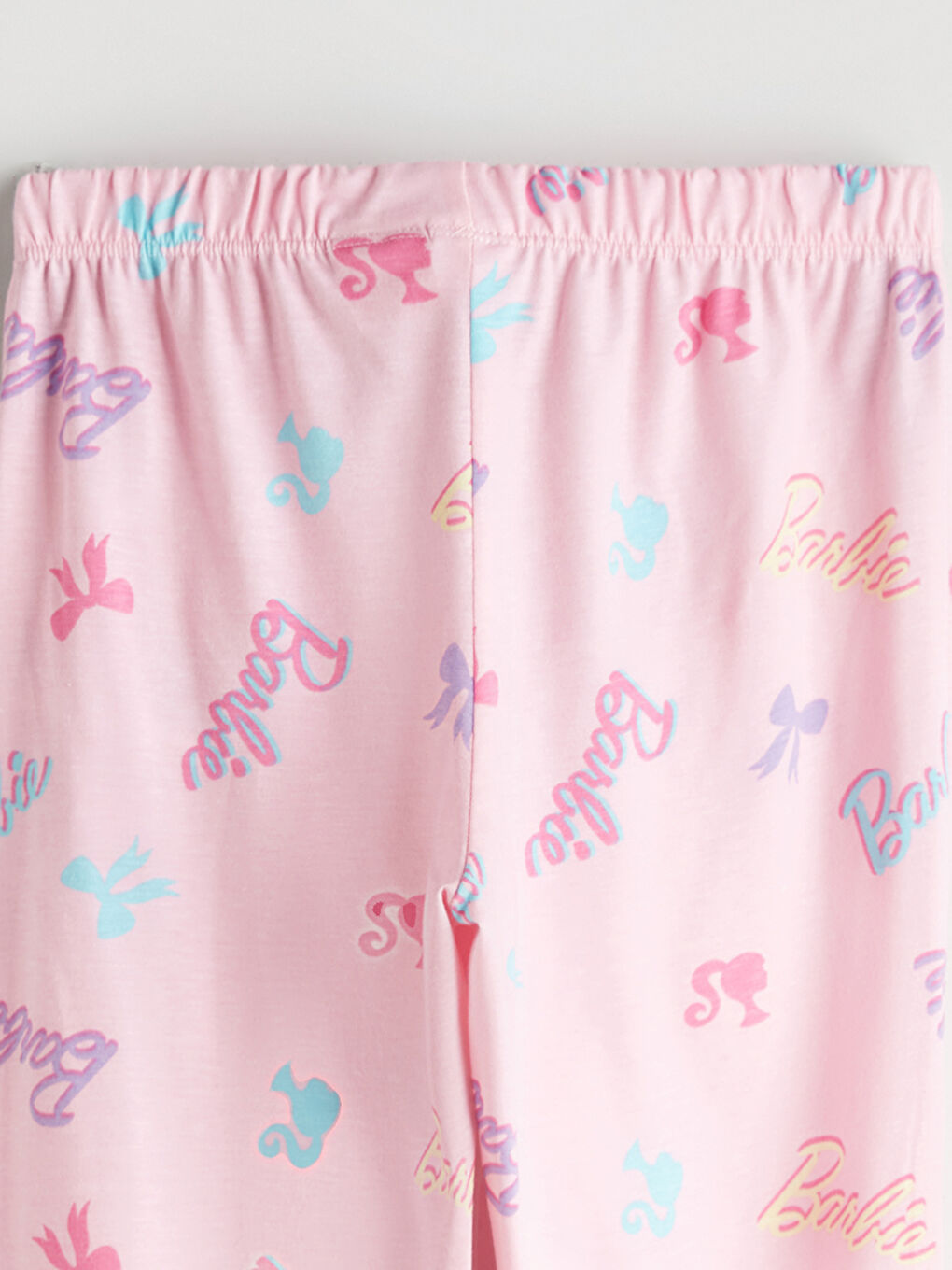 Crew Neck Barbie Printed Girls' Pyjama Set-11