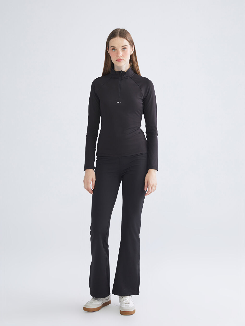 Woman BLACK Sports T-Shirt-1
