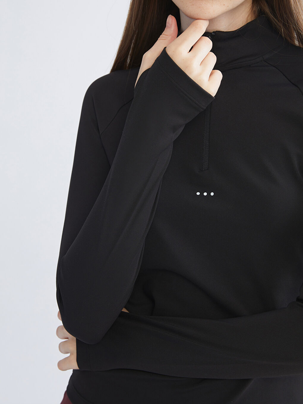 Woman BLACK Sports T-Shirt-2