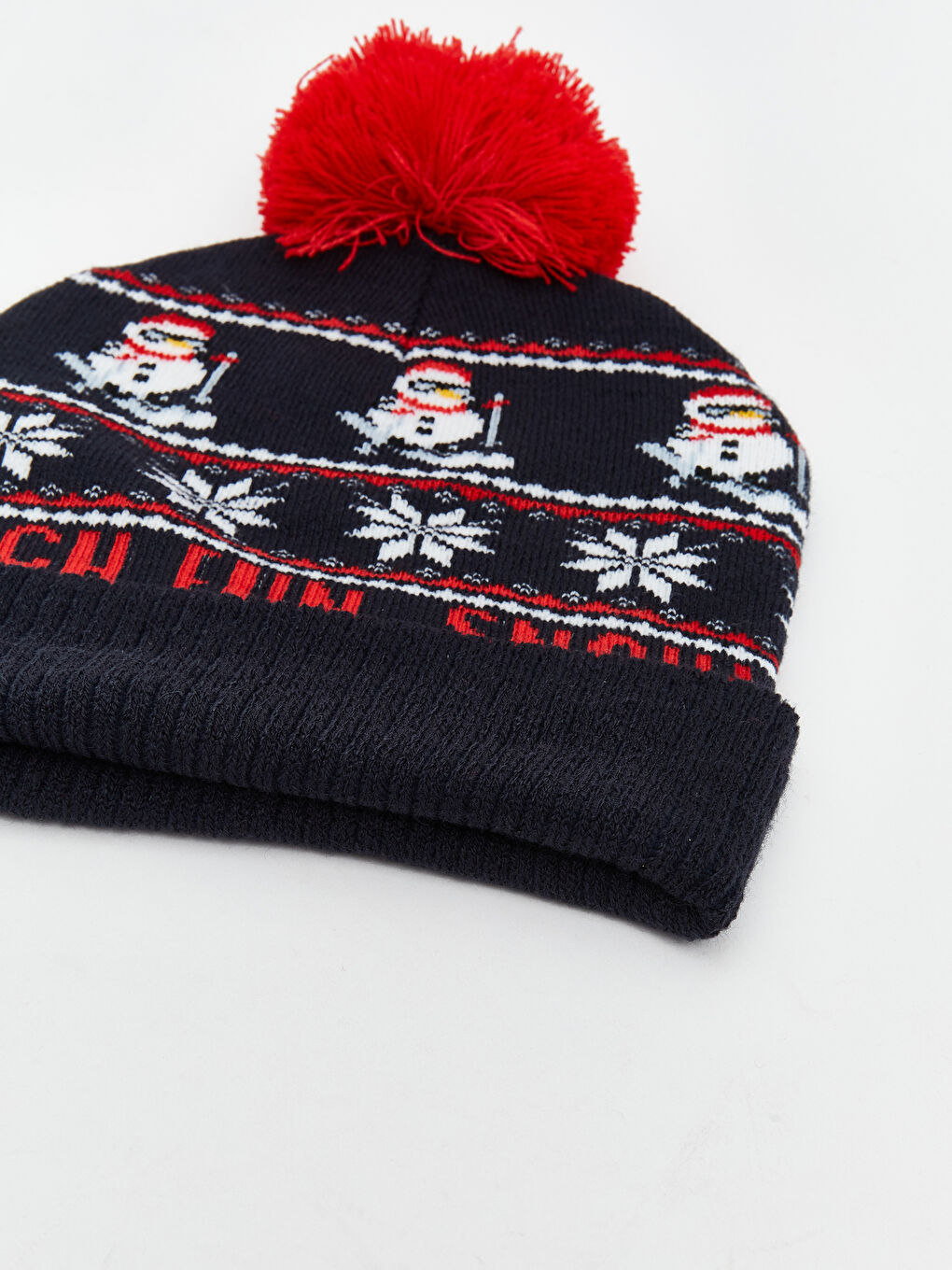 Рождественская Тематическая Мужская Трикотажная Шапка-2