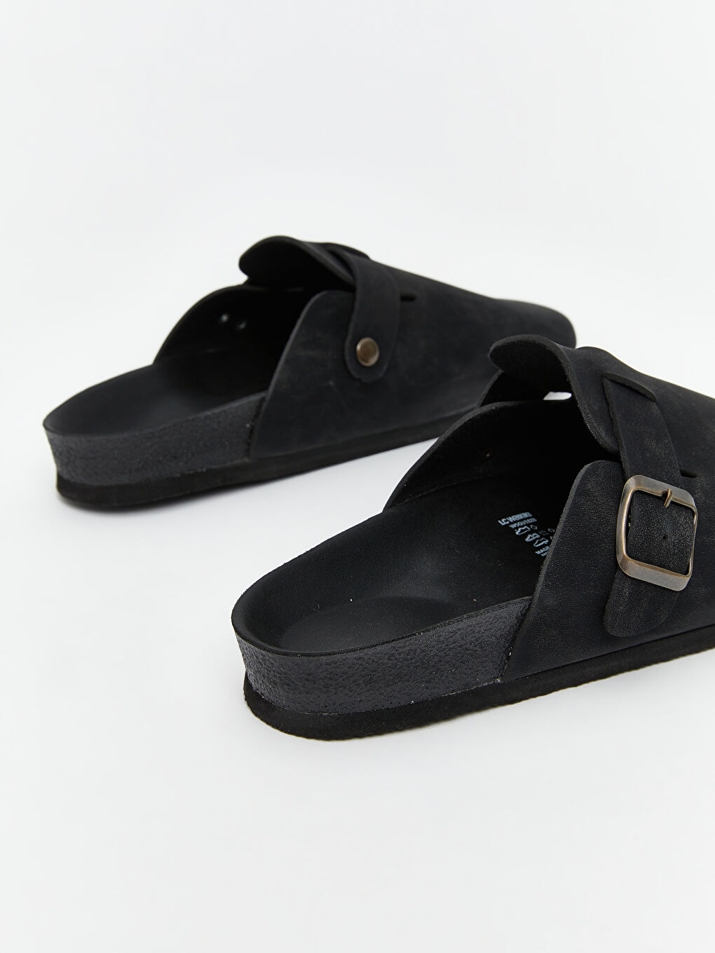 Siyah Süet Görünümlü Erkek Terlik-4